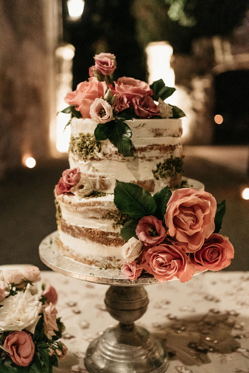 naked cake - romantic details - marriage in italy - Dream on wedding planner in Umbria
