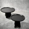 Tavolino da Caffè SOGO - Rotondo, Nero - immagine 5