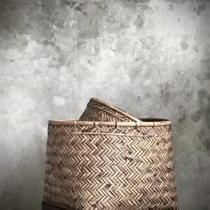 LILA - Set di due cesti quadrati in rattan