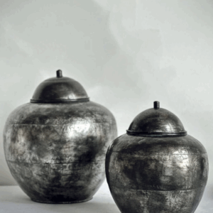 MAI - contenitore in metallo nero antico