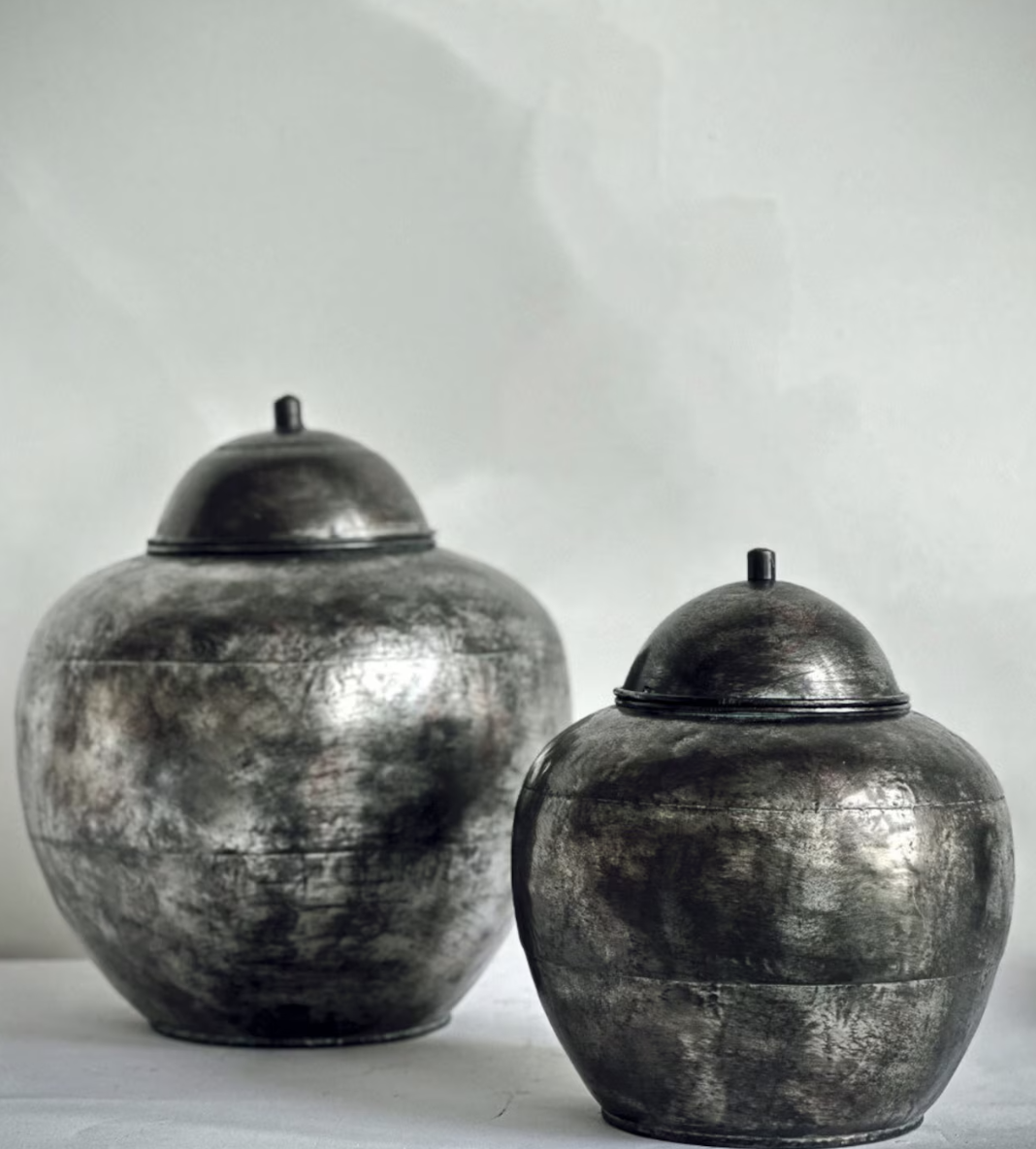 MAI - contenitore in metallo nero antico